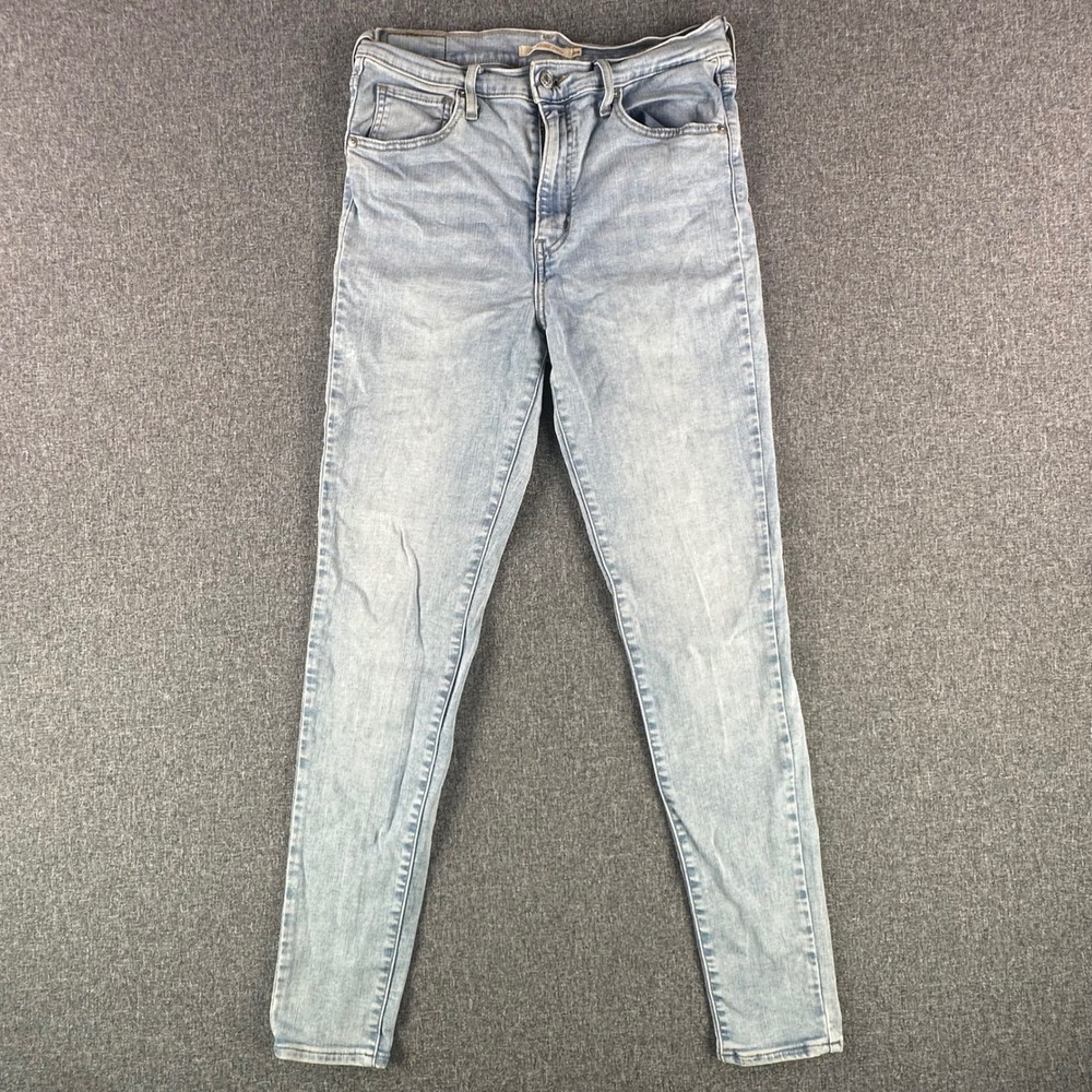 Levis Jeans Womens 29 Mile High Super Skinny Light Blue Ultra High Rise Stretch